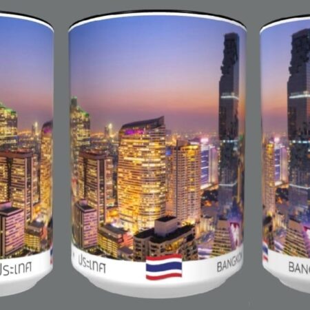 Bangkok Skyline Sunset Coffee Cup