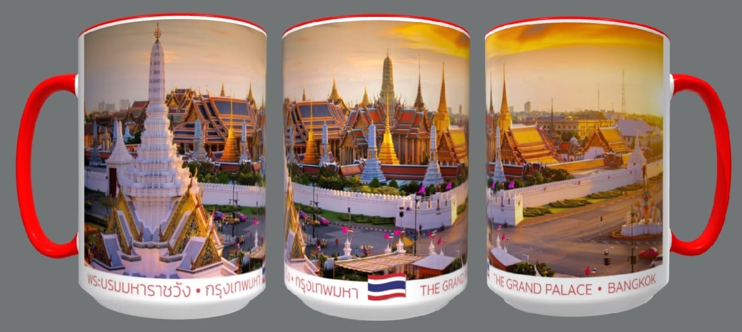 Royal Palace in Bangkok at Sunset Coffee Cup