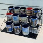 Display, Coffee Cups, 3 shelf (15 cups max)